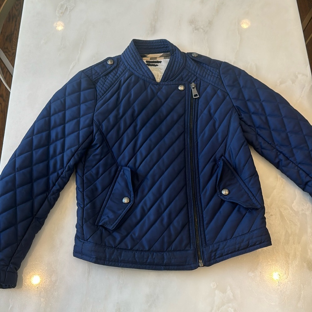 Burberry Kids quilted coat- 8yr